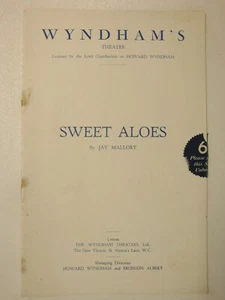 Sweet Aloes, Wyndham's, 1935 (Diana Wynyard, Frances Waring, Frank Allenby) - Picture 1 of 6