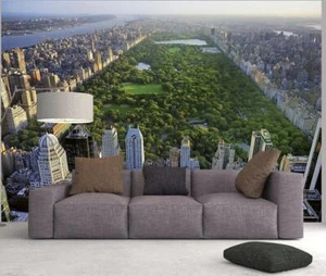 Central Park Wall Mural 144Wx100H Removable New York Manhattan Scenery View - Picture 1 of 4