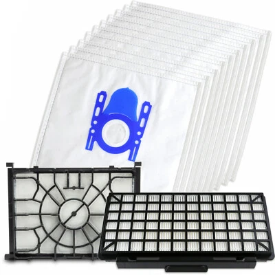 HAUSMARKE 10 Staubsaugerbeutel 2 Filter mit Siemens Q5.0 VSQ5X1230 Staubsauger kompatibel