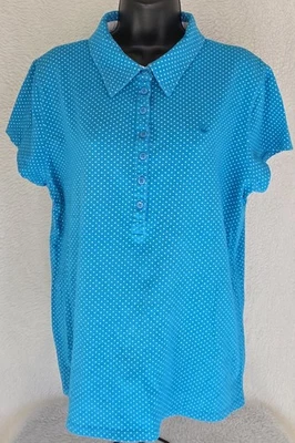 Camisa Top Blusa Gloria Vanderbilt Mujer Talla XL X Grande Manga Corta Polo Foto 1 de 4