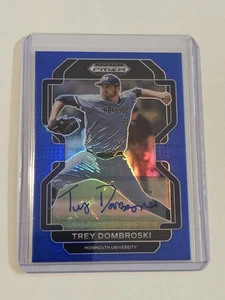 Trey Dombroski 2022 Prizm Draft Blue Prizm Autograph /99 ✨️Ships Next Day  - Picture 1 of 2