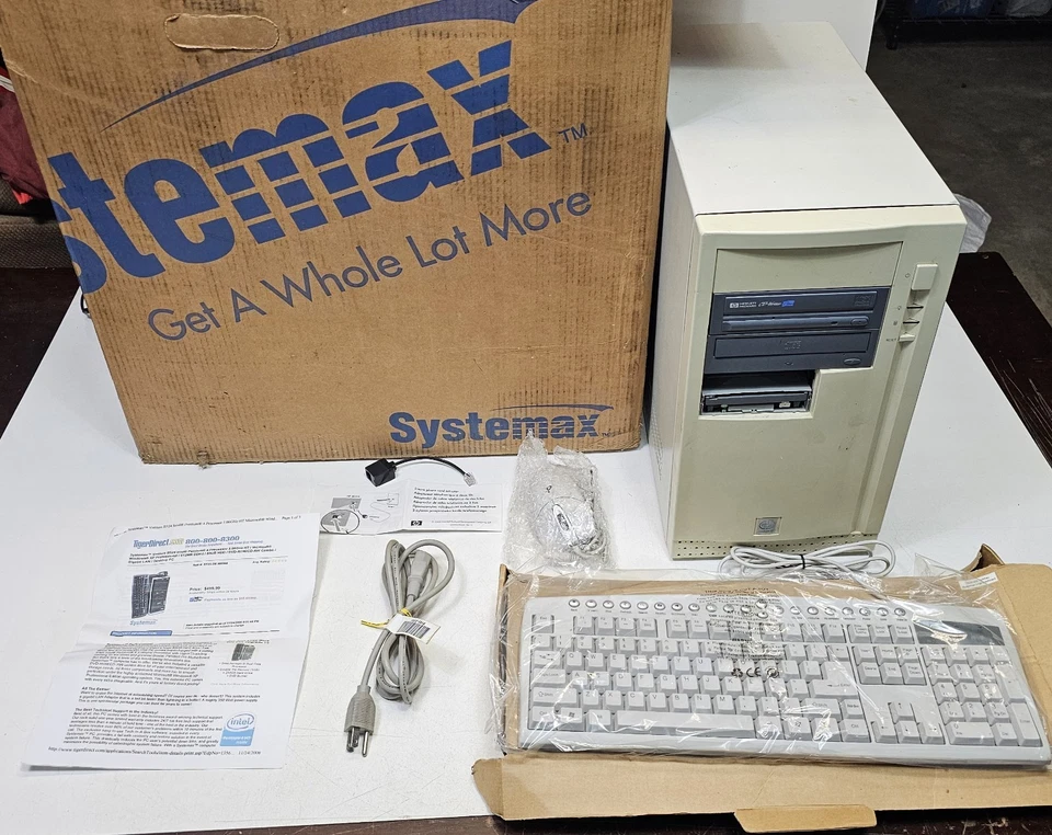 Computador Systemax Venture S519J RTS completo e não testado (para projeto de restauração) - Imagem 1 de 4