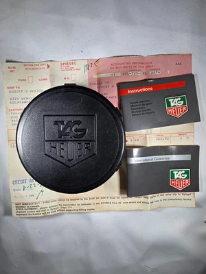 Caja de reloj cilíndrico TAG Heuer vintage y eslabones de pulsera de repuesto años 80 Foto 1 de 4