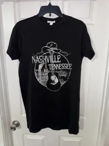 Full Tilt T-Shirt - Nashville Tennessee Black Size Small Oversized NWT A1 - Picture 1 of 4