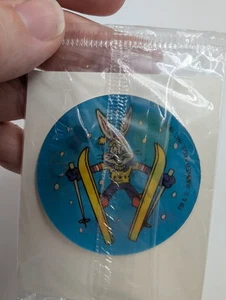 Vintage 1990 Looney Tunes Warner 50th Anniversary Bugs Bunny Sticker View Change - Picture 1 of 4