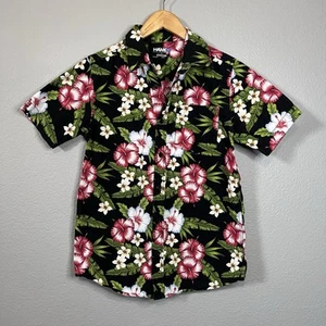 Tony Hawk Tropical Floral Hawaiian Button Up Shirt Boys Youth Large - Picture 1 of 4