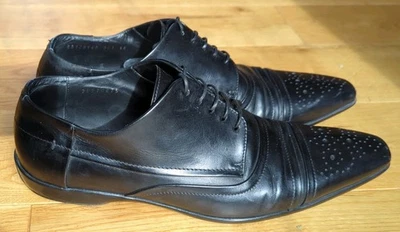 Hugo Boss Brogue Black Laather Leather Shoes Men's UK 8 EU 42 - Image 1 of 4