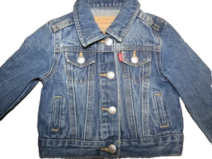 LEVIS LEVI STRAUSS & CO DENIM TRUCKER JEAN JACKET UNISEX SIZE 18 MONTHS - Picture 1 of 5