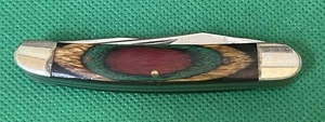 Frost Cutlery 2 Blade Multi Colored Wood Handle Pocket Knife Pakistan  - Picture 1 of 11