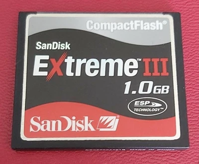 SanDisk 1 GB Extreme III CompactFlash Card (SDCFX3-1024-901)  - Image 1 of 3
