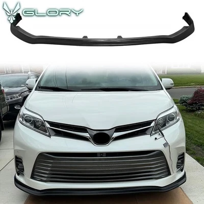 Fits 18-20 Toyota Sienna XL30 CK Style Front Bumper Lip Spoiler PU Unpainted Foto 1 de 4