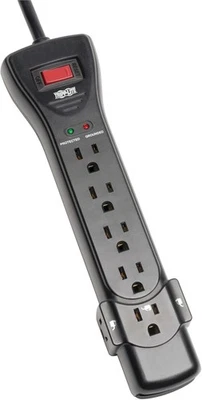 Tripp Lite SUPER7B 7-Outlet Surge Protector, 7ft Cord, Black - Image 1 of 4