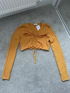 Milk it knitted long sleeve cut out top 10 - Picture 1 of 6