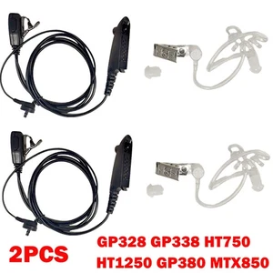 2 piezas para FBI acústico con auricular PTT para Motorola HT750 HT1250 GP380 MTX850 - Imagen 1 de 13