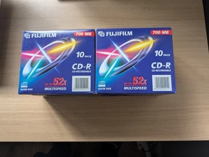 FUJIFILM CD-R 700MB 52x Multispeed 10x Slimcase 700MB Nuevo Sellado - Imagen 1 de 6
