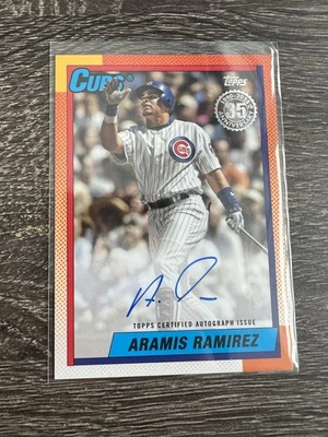 Actualización Topps 2025 ARAMIS RAMIREZ automático 35 aniversario Cubs 90B2-AR Foto 1 de 2