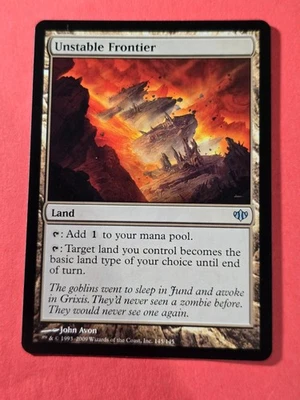 2009 Magic The Gathering Conflux #145 Unstable Frontier, Land, UC, NF, cd3 - Image 1 of 3