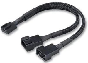 Akasa PWM Lüfter Splitter Kabel, 2 PWM Lüfter aus einem einzelnen PWM Header, 15 cm - Bild 1 von 1