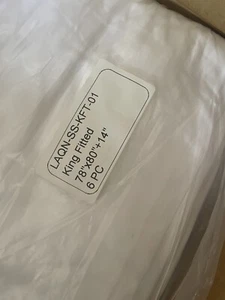 6 PC Hotel King Fitted Sheets 78”x80”x14”-New - Picture 1 of 2