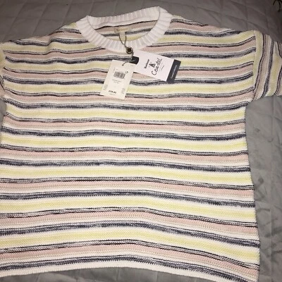BARBOUR HARBOURSIDE SOFT KNIT STRIPPY JUMPER SIZE 10 RRP £59.95 - Image 1 of 4