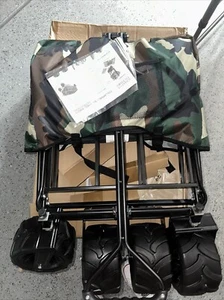 Creative Outdoor All Terrain Edition Large Folding Wagon - Camo Print -New - Picture 1 of 5