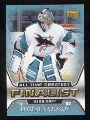 52 EVGENI NABOKOV 2005-06 Upper Deck All-Time Greatest SAN JOSE SHARKS - Image 1 of 2