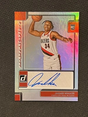 JABARI WALKER 2022-23 Panini Donruss SIGNATURE SERIES AUTOGRAPH HOLO BLAZERS RC - Image 1 of 4