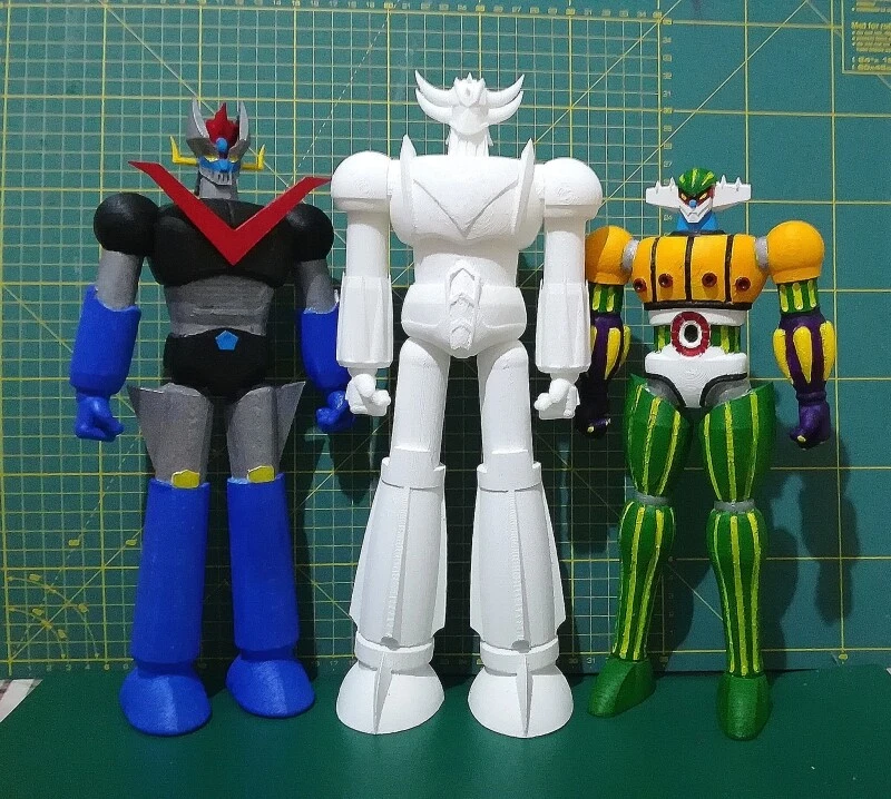 Grendizer Goldrake Atlas UFO Robot Statua 32CM JUMBO 3D Print TOYSFAKTORY®  - Immagine 1 di 3