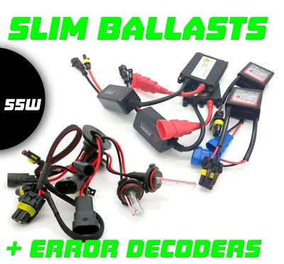 9006 Hb4 Hir1 9011 55w Xenon Hid Conversion Kit Set Pair Spare Part Budget Canbu - Image 1 of 3