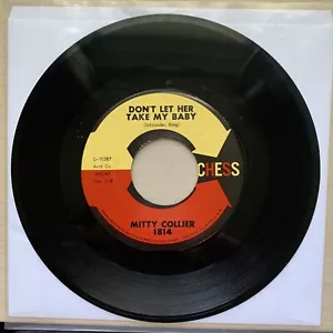Mitty Collier Schach 1814 45 RPM Don’t Let Her Take My Baby Vinyl Single Sehr guter Zustand + - Bild 1 von 9
