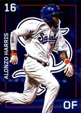 2020 St. Paul Saints Team Issue #10 Alonzo Harris McComb Mississippi MS Card