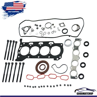 Full Gasket Set Head Bolts For 2010-2015 Toyota Prius Lexus CT200H 1.8 2ZRFXE w — 第 1/4 张图片