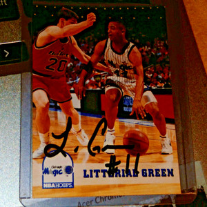 Litterial Green Autographed Card