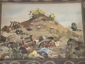 Henry Martin Gasser Newark Watercolor - Picture 1 of 8