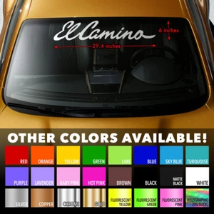 EL CAMINO Premium Windshield Banner Vinyl Decal Sticker for CHEVY CHEVROLET SS - Bild 1 von 3