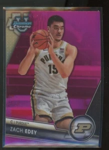 Zach Edey 2024 Bowman University Chrome Pink Refractor # 71 - Picture 1 of 2
