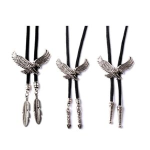 Bolo Tie Vintage Shirts Chain Lucky Knot Collar Necklaces Long Neckties Pendant