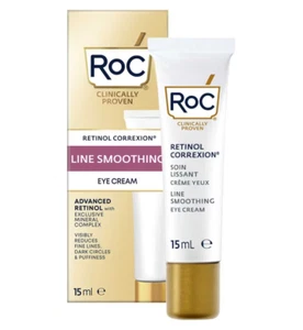 RoC Retinol Correxion Line Smoothing Eye Cream 15ml NEW Reduce Puffiness & Dark - Picture 1 of 9