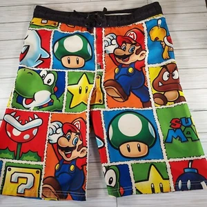 Offical Nintendo Super Mario Bros. Boys Swim Trunks Sz XL (Flaws) - Picture 1 of 18