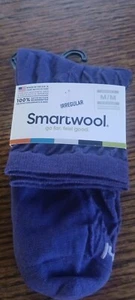 Smartwool texture socks women Medium Med M merino wool Purple Mid crew Women's - Picture 1 of 3