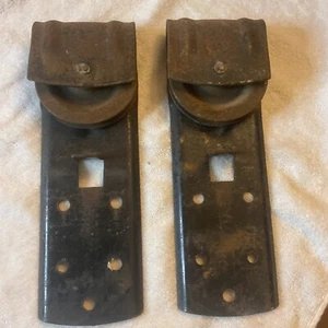Pair Vintage National Barn Door Rollers Antique Hanger Hinge - Picture 1 of 7