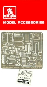 Brengun Models 1/72 MESSERSCHMITT Bf-109G Fighter DETAIL SET Photo Etch Set - Picture 1 of 3