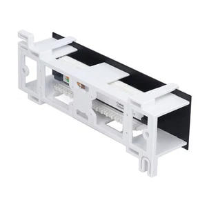 Patchpanel 8 Ports CAT6 Netzwerkkabel Rackmount 568A/B RJ45 Für Installation❀ - Afbeelding 1 van 22