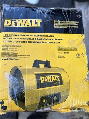 NUEVO CALENTADOR ELÉCTRICO DE AIRE FORZADO DEWALT DXH1000TS, 10/7 KW Foto 1 de 4