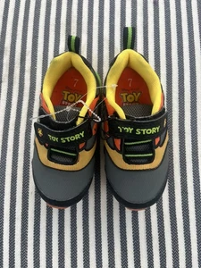 Baby Boys Size 7 Disney Pixar Toy Story Buzz Lightyear LIGHT UP Sneaker Shoes - Picture 1 of 7