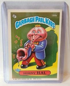 Carta adesiva Garbage Pail Kids OS4 #144a Horny HAL #144a Topps GPK 1986 - Foto 1 di 2