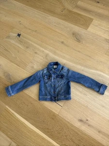 Jumping Beans Classic Blue Denim Jean Jacket Girls Size 5 Snap Buttons - Picture 1 of 7