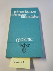 zimmerlautstärke: gedichte Kunze, Reiner: - Bild 1 von 4