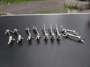 Messerbänke Metall 9 Stück Dackel,Fuchs,Hase und Bär  UM 1920 - Bild 1 von 14