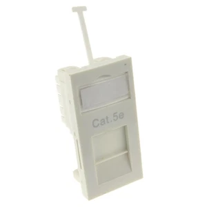 CAT5e Niedrig Profil RJ45 Modul Keystone Mit Name Platte Weiß - Bild 1 von 12